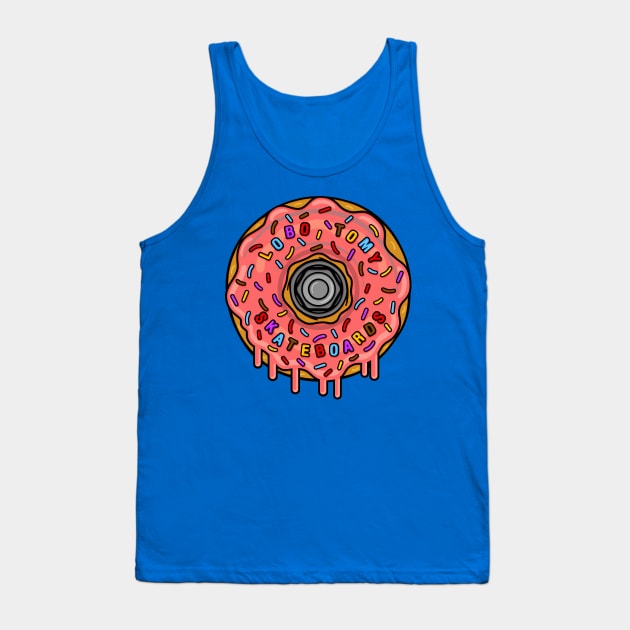 DONUT SKATEBOARD WHEEL by Lobo Tomy Tank Top by boozecruisecrew